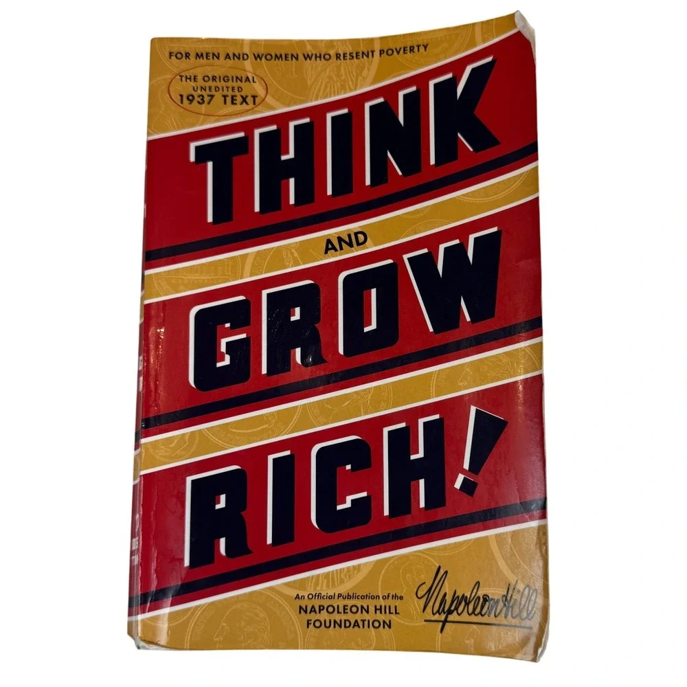 Think and Grow‎ Rich Napoleon Hill Original Unedited 1937 Text Paperback Book